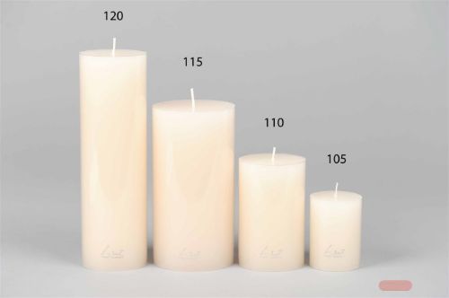 Bild von Kerze Classic, Uni - 18 x Ø 94mm, asper weiss