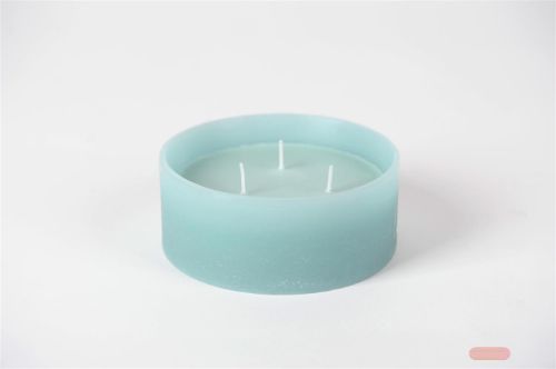 Bild von 3-Docht Kerze im Topf, H6cm x Ø150mm, lagune*