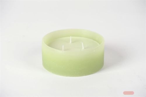 Bild von 3-Docht Kerze im Topf, H6cm x Ø150mm, anis*