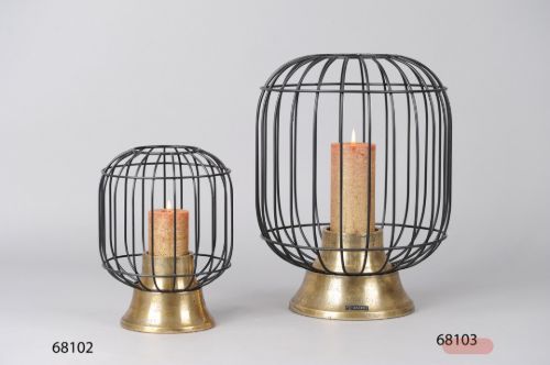 Bild von Laterne, Alu Ø20x H27cm, old gold