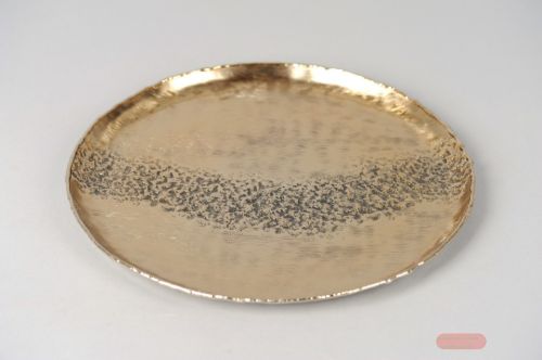 Bild von Alu-Rundschale, Vivid vintage Ø35x H2cm, gold