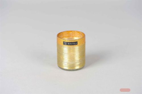Bild von Windlicht, Votiv Bobine Ø7x H8cm, dorée*