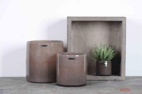 Bild von Windlicht, Autumn Ø15x 14.8cm, sand