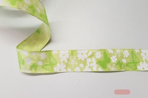 Bild von Band 25m/ 25mm, Schmetterling, grün