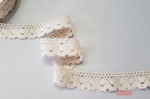 Bild von Band 10m/ 28mm, Häkel-Spitzenborte, creme