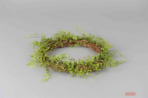 Bild von Deko Kranz, Bubikopf Ø40cm, grün