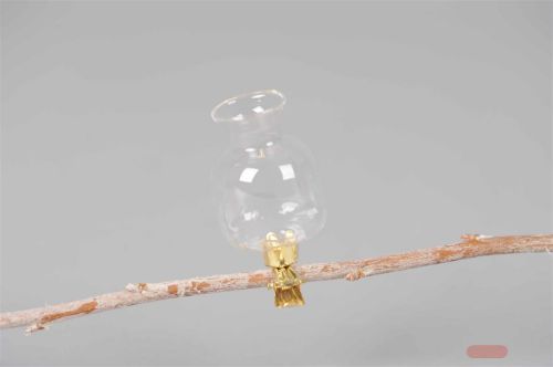 Bild von Glasvase, miniClip - Set/3 - Ø4x H7cm, klar*