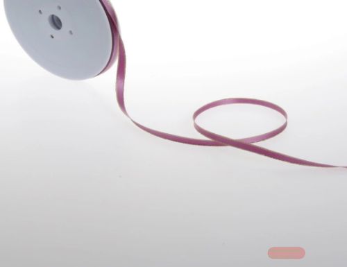 Bild von Band 50m/ 6mm, Satin m. Goldkante, altrosa