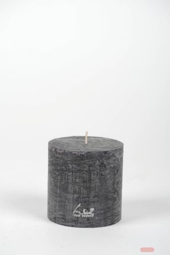 Bild von Rustic Zylinderkerze,   9cm x Ø90mm, beluga