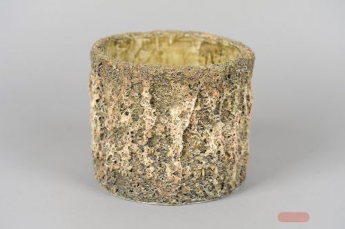 Bild von Blumentopf,  Mossa Zement Ø20.5 x H17.5cm, natur