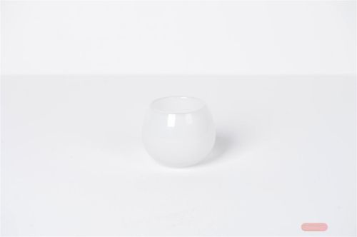 Bild von Glasvase, Kuppi Ø9 x H8cm, weiss
