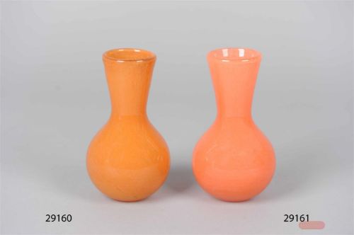 Bild von Glasvase, Garaffa emberglo Ø10 x H16.5cm, terra