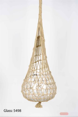 Bild von Makramee, Blumen-Topfhänger L150cm, braun