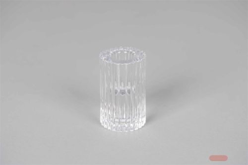 Bild von Kerzenständer, Ruffles Ø5x H8cm, glas