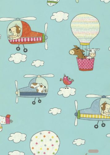 Bild von Bogen 70x 100cm, Flieger, bunt