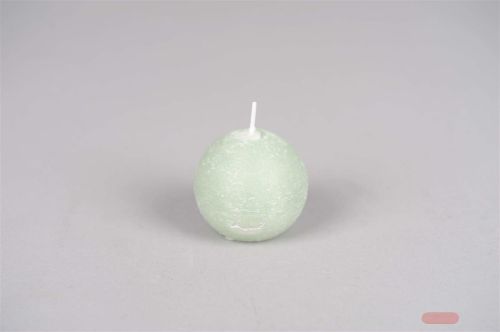Bild von Rustic Kugelkerze, Ø 60mm, sea foam