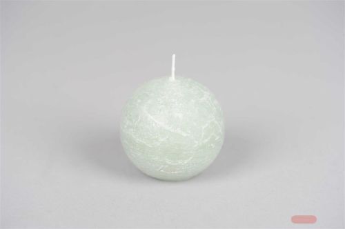 Bild von Rustic Kugelkerze, Ø 80mm, sea foam