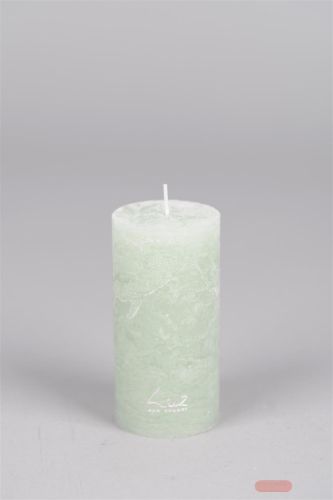 Bild von Rustic Zylinderkerze, 12cm x Ø60mm, sea foam