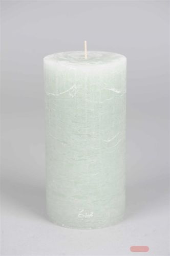 Bild von Rustic Zylinderkerze, 20cm x Ø100mm, sea foam