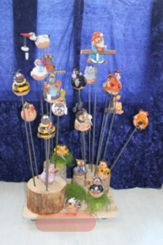 Bild von Holzdisplay, Rollwagen 1 Baumstamm, für Verkauf