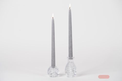 Bild von Kerzenständer, Glas Twizzler Ø7x H6.3cm, klar*