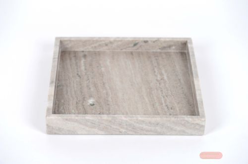 Bild von Schale, Marmor L30x 30x H3,5cm, natur