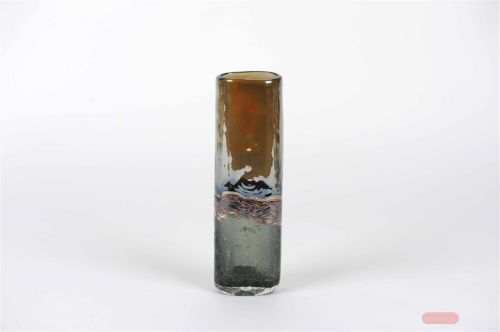 Bild von Glasvase, Flowtrack L8.5x 5x H28cm, gold