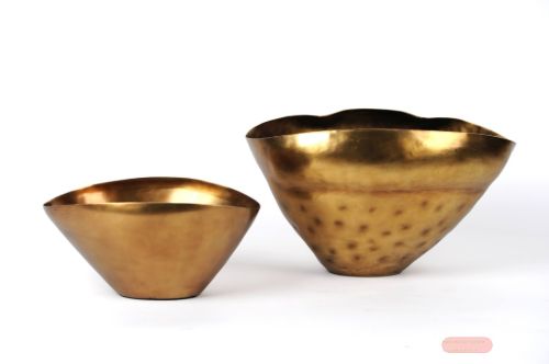 Bild von Bowl oval, antique brass L34x 26x H16cm, messing