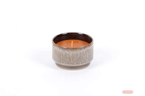 Bild von KerzenTopf, Alloganta Ø11x H7cm, braun*