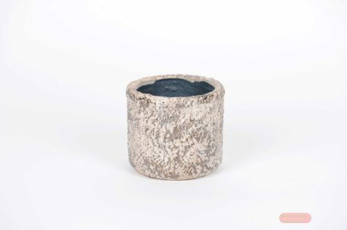 Bild von Blumentopf, Glimmer rock Ø9x H8.5cm, sand