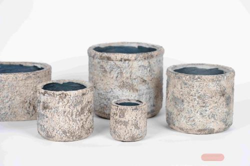 Bild von Blumentopf, Glimmer rock Ø21x H18.5cm, sand