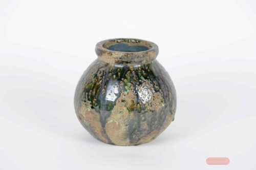 Bild von Vase, Cliff rock - rund Ø21x H18cm, braun