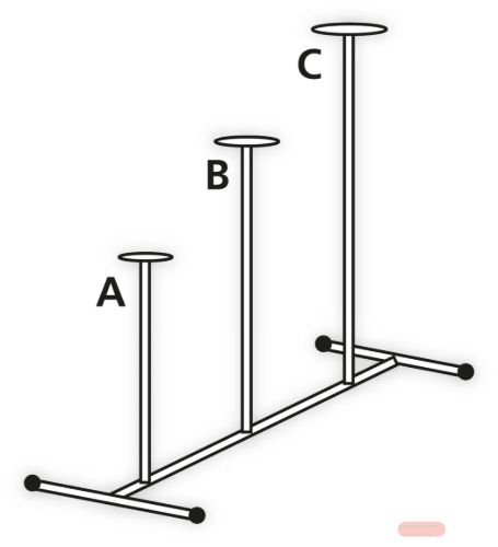 Bild von Blumentopfständer inkl. Teller, grau