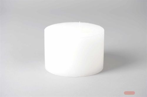 Bild von Velvet 3-Docht Zylinder, H10cm x Ø150mm, weiss