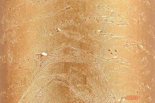 Bild von Metallic Zylinderkerze, 20cm x Ø70mm, gold