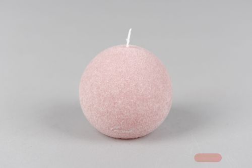 Bild von Velvet Kugelkerze, Ø60mm, altrosé*