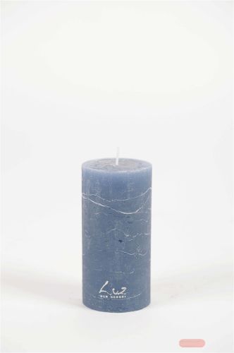 Bild von Rustic Zylinderkerze, 12cm x Ø60mm, ocean