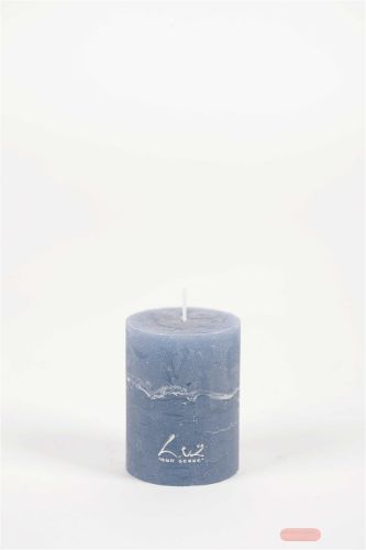 Bild von Rustic Zylinderkerze,   8cm x Ø60mm, ocean