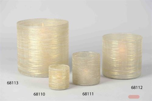 Bild von Windlicht, Drato Ø8x H8cm, creme