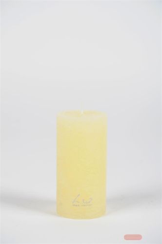 Bild von Rustic Zylinderkerze, 12cm x Ø60mm, butter