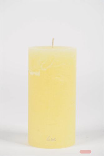 Bild von Rustic Zylinderkerze, 20cm x Ø100mm, butter