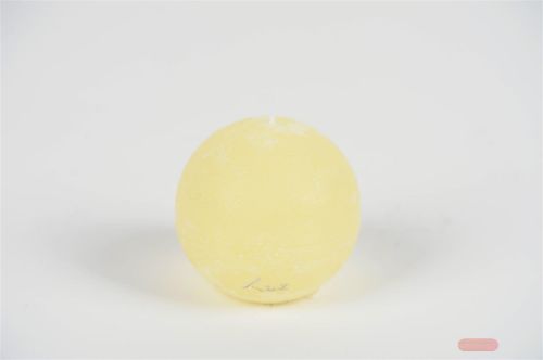 Bild von Rustic Kugelkerze, Ø 80mm, butter