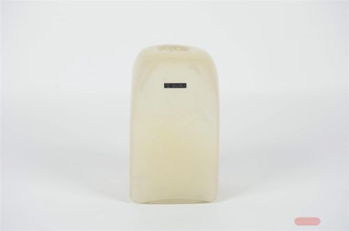 Bild von Glasvase, Subtle L15.1x H24.6cm, ivory
