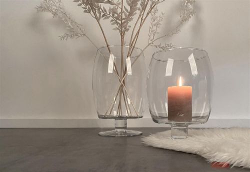 Bild von Windlicht, auf Fuss - Ritzy Ø15.7x H20cm, klar*