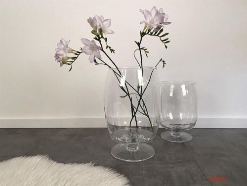 Bild von Windlicht, auf Fuss - Ritzy Ø19.5x H25cm, klar*