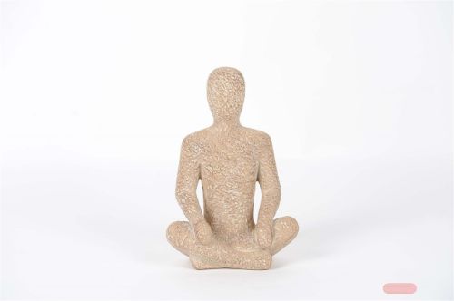 Bild von Figur, Yogi L14.7x 7.5x H20cm, nature