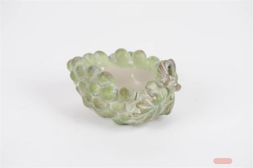 Bild von KerzenTopf, Raisin H9.5x L19x Ø14cm, grün