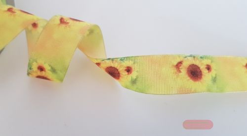 Bild von Band 25m/ 25mm, Sonnenblume, gelb