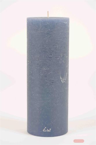 Bild von Rustic Zylinderkerze, 27cm x Ø100mm, ocean