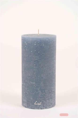 Bild von Rustic Zylinderkerze, 20cm x Ø100mm, ocean